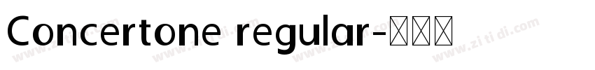 Concertone regular字体转换